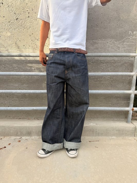 "Striped" 15.5 oz Premium baggy selvedge denim