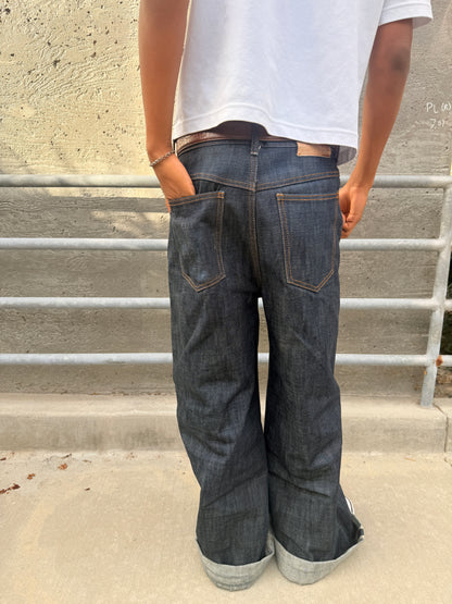 "Striped" 15.5 oz Premium baggy selvedge denim
